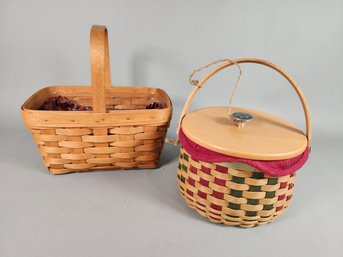 Vintage Hand Woven Longaberger Baskets
