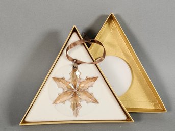 Swarovski Crystal 2015 Snowflake Ornament With Original Box