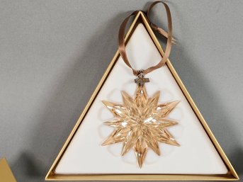 Swarovski Crystal 2011 Snowflake Ornament With Original Box