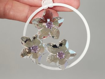 Swarovski Crystal Blossom Ornament With Original Box