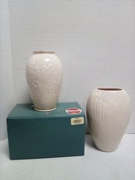 Vintage Mid Century Modern Lenox Beautiful Vases - One With Box - Made In USA. LP/CVBKB