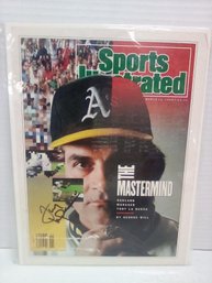 Autographed Tony La Russa (Manager): Sports Illustrated (Cover Only) March 1990 LP/C3