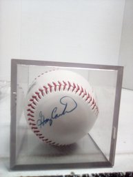 Gary Carter Autographed Potoball Baseball From Roger Dean Stadium, Jupiter, FL In Plexi Box   LP/D3