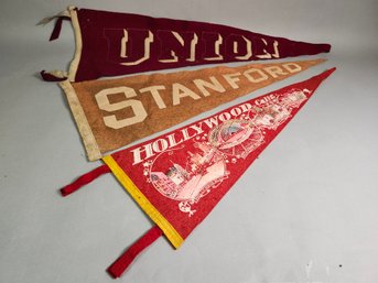 Vintage Union, Stanford & Hollywood Pennants