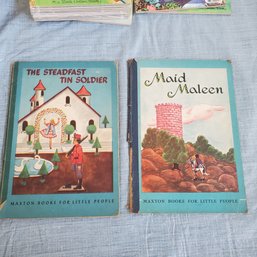 Two Vintage Maxton Books For Little People - The Steadfast Tin Soldier 1946, Maid Maleen 1948. BR2