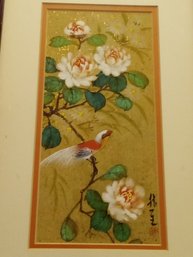 VINTAGE OIL ON SCROLL CHINESE PAINTING