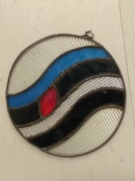 Antique VM HAND MADE STAINED GLASS SCULPTURE