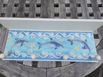 22 In Dolphin Shelf With Coat Pegs