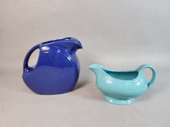 Fiesta Ware Pitcher & Creamer