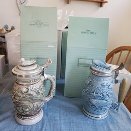 AVON Incredible Designs In Relief-- Freshwater Fishing Stein And Ducks Of Wilderness Stein