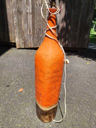 Orange And Brown Ceramic Lamp