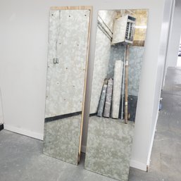 2 Tall Antique Smoky Quartz Pattern Wall Mount Mirrors***Separate Pick-Up Location Sat. Aug. 10