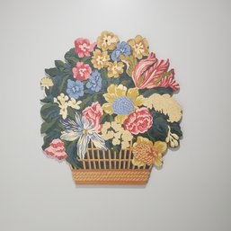 Painted Flower Bouquet On Wood Sign For Wall Hanging Decoration ***Separate Pick-Up Location Sat. 8/10