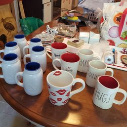 12 Generous Sized Mugs - Thanks- Share - Kisses - Hugs - Beauty & Beast     (desk)