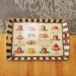 Scrumptious French Sweets - Wood Serving  Tray - Patisserie & Chocolat