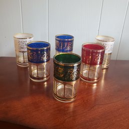 Six Crown Vintage Shot / Short Wine Glasses.  DR