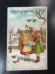 Church And Phalen - Dry Goods . Troy , N Y-1885 Advertising Card