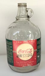 173. Coca Cola One Gallon Syrup Glass Bottle Dated Jan. 17, 1944