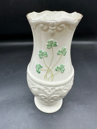 Belleek Shamrock Vase ~ Ireland Glendalough 2006 ~ Retired