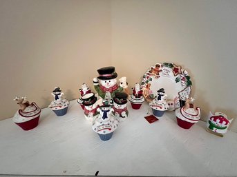 Christmas Lot Of Fun Decor Tableware