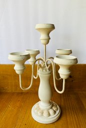 Wood And Metal Candelabra