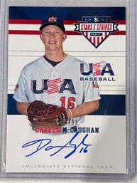 2017 Panini USA Baseball Darren McCaughan Autographed Card #1     Numbered 146/499