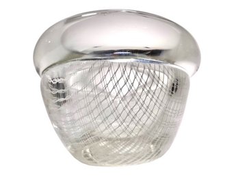 Murano Glass Dish With Fine Netting Detail