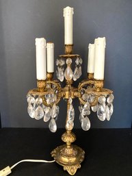 Five Light Chandelier Table Lamp