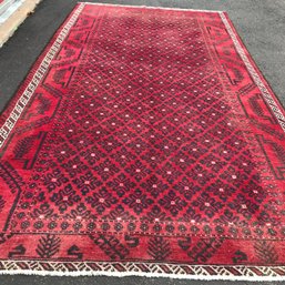 Baluchi Hand Knotted Rug, 9 Feet 6 Inch By 5 Feet 1 Inch