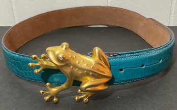 Susan Maddox Turquoise Belt, DR 93 Frog Belt Buckle.
