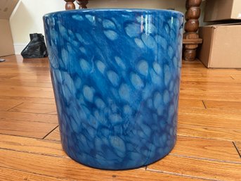 Blue Glass Container