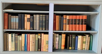 4 Shelves Full Books Churchill Civilization History HG Wells Europe Roman Empire