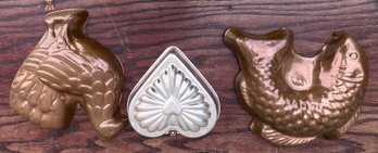 186. Vintage Jello Molds (3)