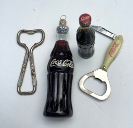 187. Coca Cola Bottle Openers & Small Bottles