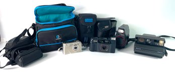 Vintage Camera Gear - Polaroid Spectra 2- HP R707- Kyocera Samurai- Ricoh TF- 500