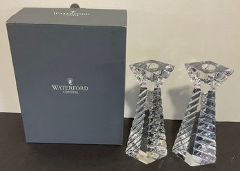 PR. Waterford Crystal Candlesticks Melaine, Box