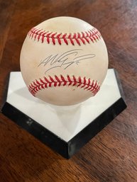 Official American League Rawlings Baseball Signed By Nomar Garciaparra