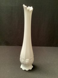 Westmoreland Glass Milk Glass Grapes Swung Style Vase