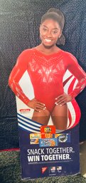 4.5 Foot Cardboard  Simone Biles Cut Out