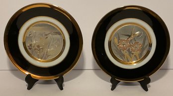PR. 24K Gold Edged Plates, The Art Of Chokin