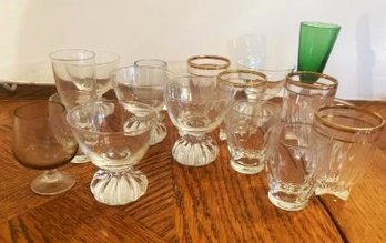 18 Assorted Vintage Shot Glasses