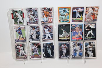18 Card Mix Old And New - Frank Thomas Rookie - With Spencer Strider-xander Bogaerts-jordan Walker Rookies