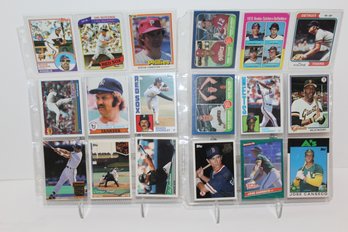 18 Card Baseball Rookies Canseco Carter Strawberry & Some 80s Vintage Yaz - Carlton - Munson - Reggie- Kaline