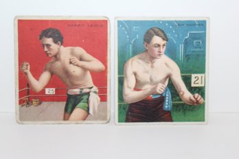 1910 Mecca T218 Cigarettes Cards Boxing Harry Lewis & Jack Goodman From NYC