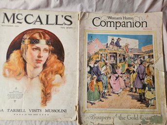 Two 1920's Ladies Magazines - McCall's And Women's Home Companion