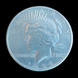 1924 Silver Prace Dollar