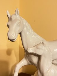 Vintage Horse And Foal Lamp