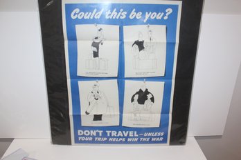 1945 Original WWII Poster - Could This Be You?