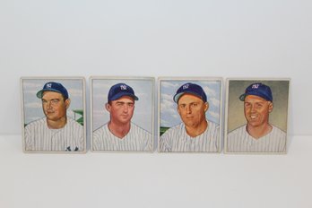 1950 Bowman NY Yankees - Johnny Mize HOF - Billy Johnson - Bobby Brown - Frank Shea