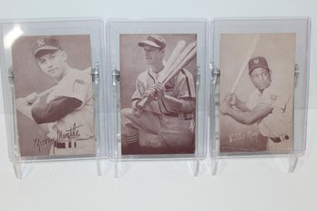 Late 1940s-1950s Arcade Cards - Mantle! - Mays - Musial